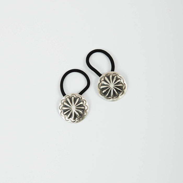 Stamped Sterling Silver Hair Tie