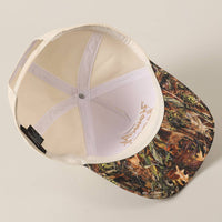 Howdy Honey Embroidery Camo Two-Tone Trucker Hat: CAMO-BEIGE / ONE SIZE