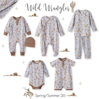 Wild Wrangler Baby Bamboo Zipper Romper