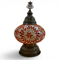 7” Turkish Table Lamp Orange