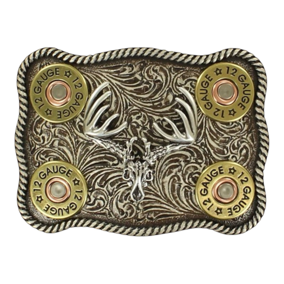 Nocona Men's Skull Shotgun Shell Buckle