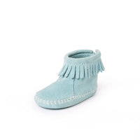 Infant's Back Flap Bootie- Aqua Mist