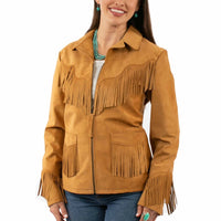 Scully Central Flower Fringe Jacket