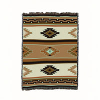 Kaibab Sage- Southwest - Cotton Woven Throw Blanket