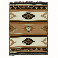 Kaibab Sage- Southwest - Cotton Woven Throw Blanket