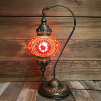 Handmade Half a Heart Turkish Lamps - Orange
