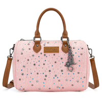 Wrangler Rhinestone Denim Boston Bag/Crossbody
