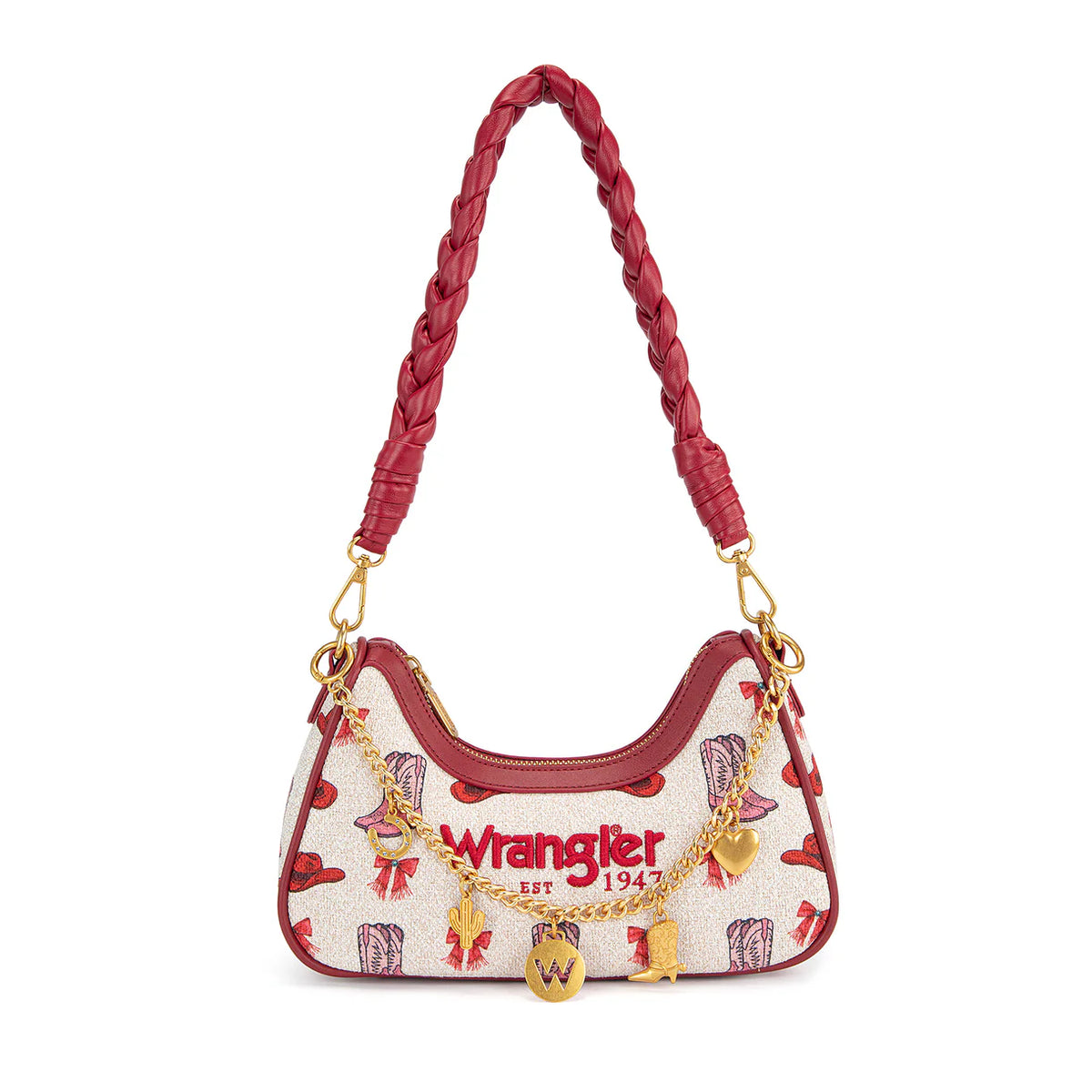 Wrangler Rodeo Icons Braided Handle Shoulder Bag