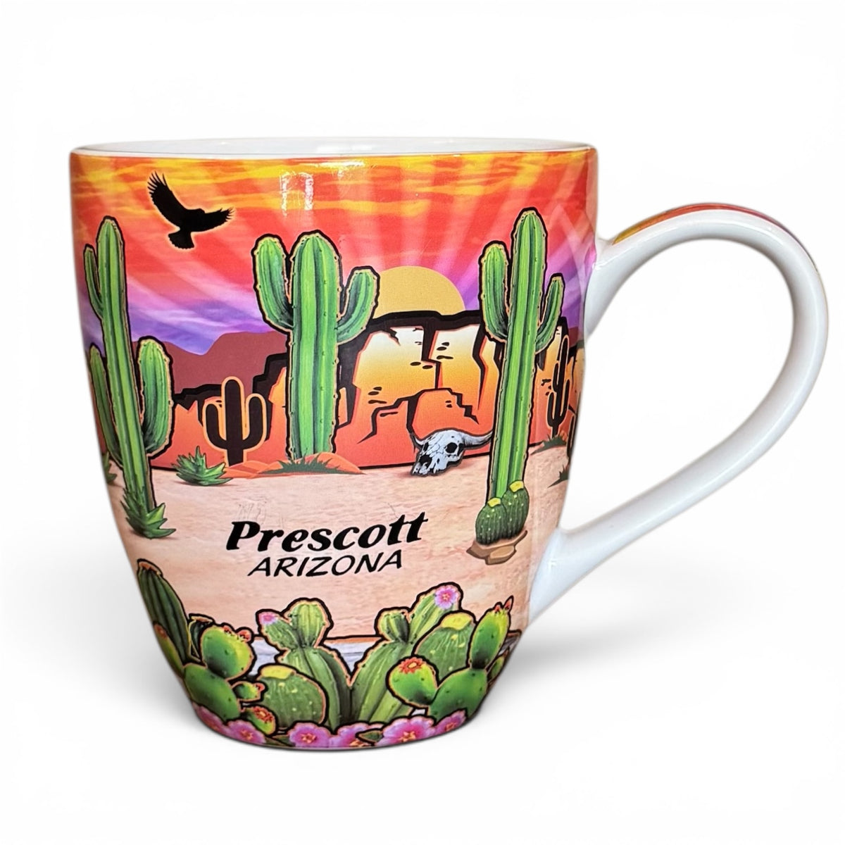 Prescott Arizona Sunset Cactus Mug