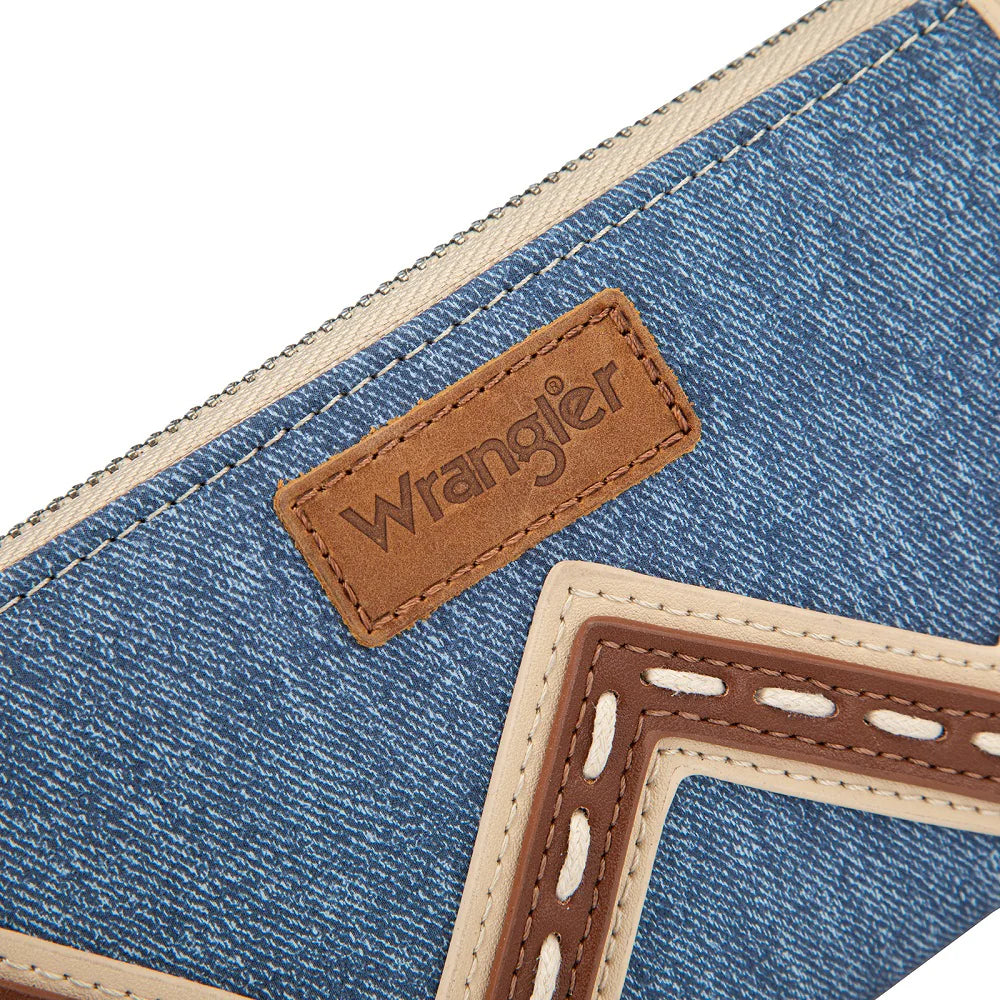 Wrangler Chevron Contrast Stitch RFID Wallet
