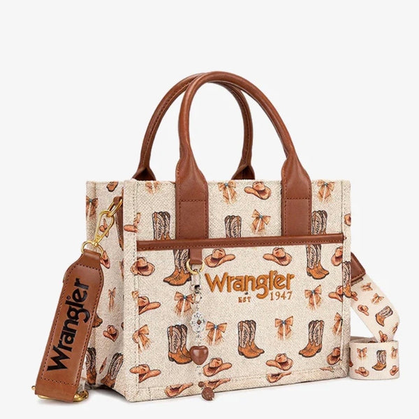 Wrangler Rodeo Icons Canvas Tote Bag