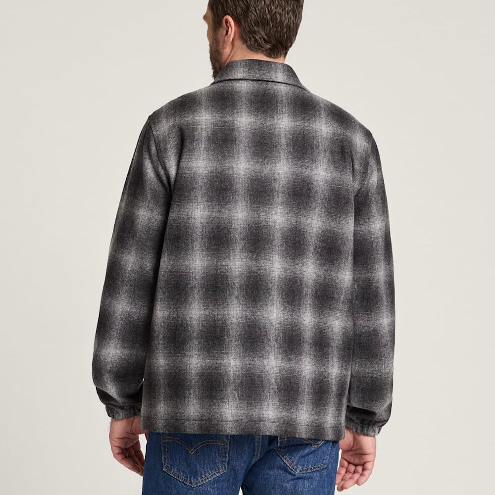 Men's Quilted Wool Coaches Jacket