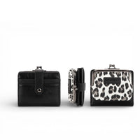 Leopard Print Bi-Fold Wallet With Coin Purse