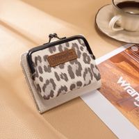 Leopard Print Bi-Fold Wallet With Coin Purse