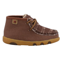 Infant’s Chukka Driving Moc - Dark Brown & White