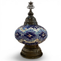 7” Turkish Table Lamp Blue