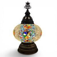 7” Turkish Table Lamp Multicolored