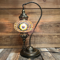 Handmade Half a Heart Turkish Lamps - Brown