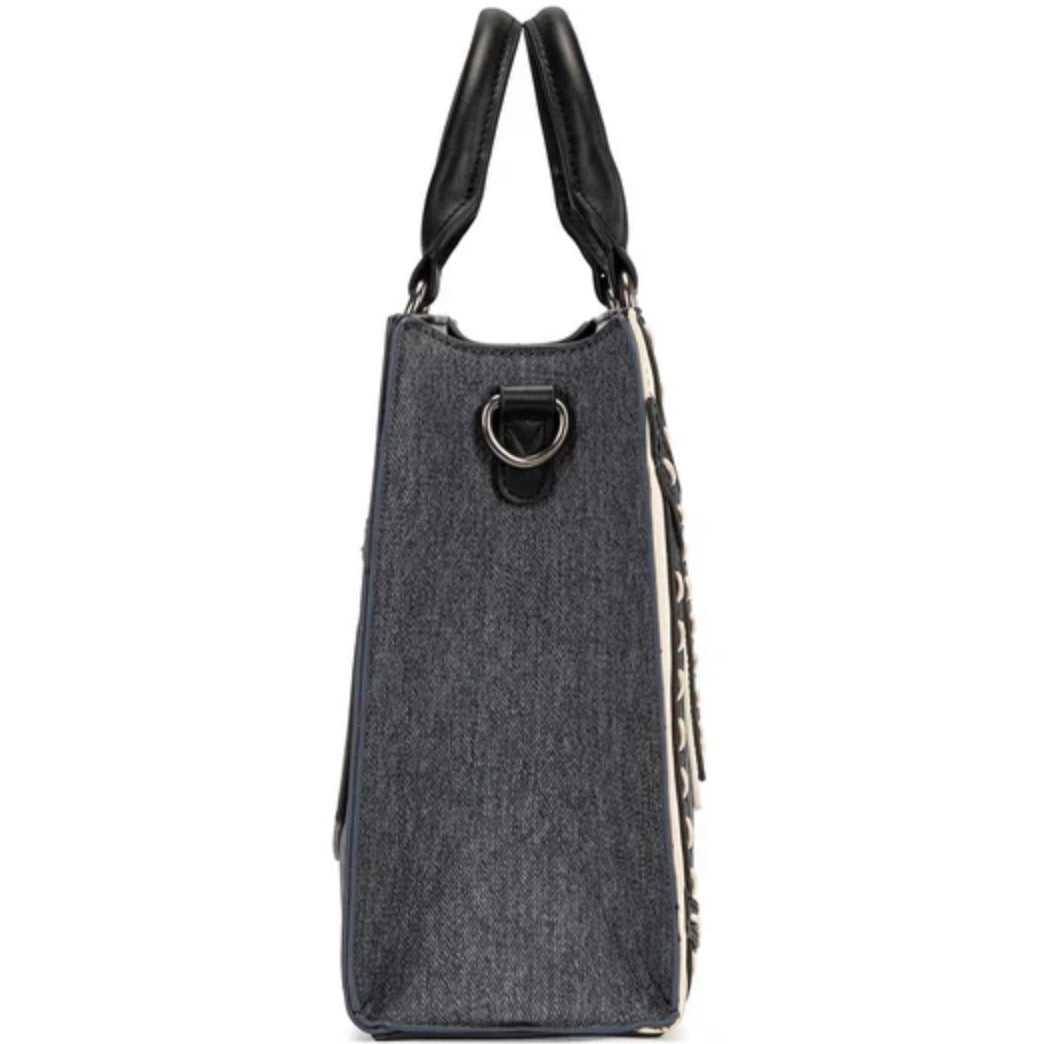 Wrangler Contrast Stitch Chevron Hobo Tote Bag