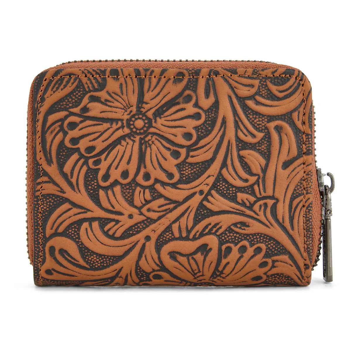 Wrangler Tooled Zip-Around Wallet