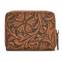 Wrangler Tooled Zip-Around Wallet