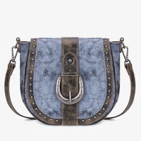 Montana West Western Buckle Studded Crossbody Bag