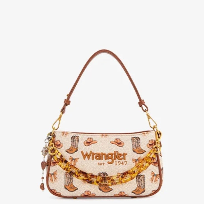 Wrangler Rodeo Icons Western Baguette Shoulder Bag