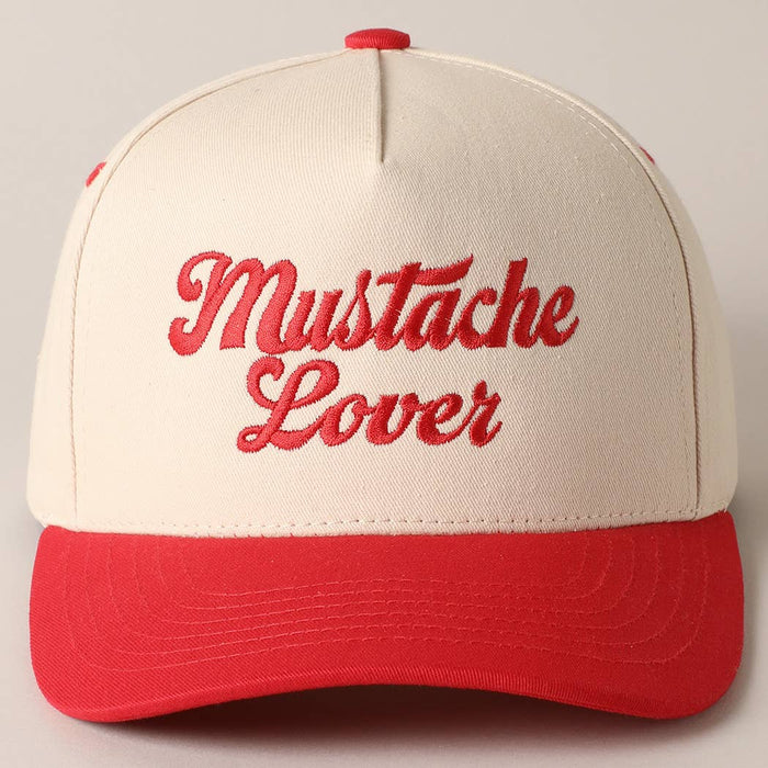 Mustache Lover Two Tone Trucker Hat: One Size