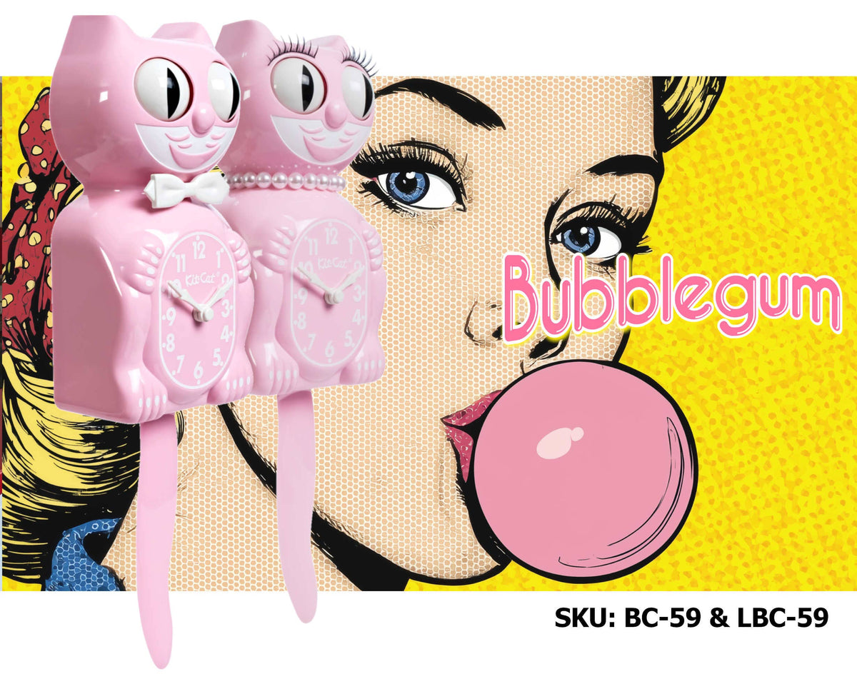 Bubblegum Pink Kit-Cat Klock