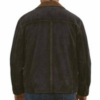 Men’s Scully Two Tone Button Up Suede Jacket