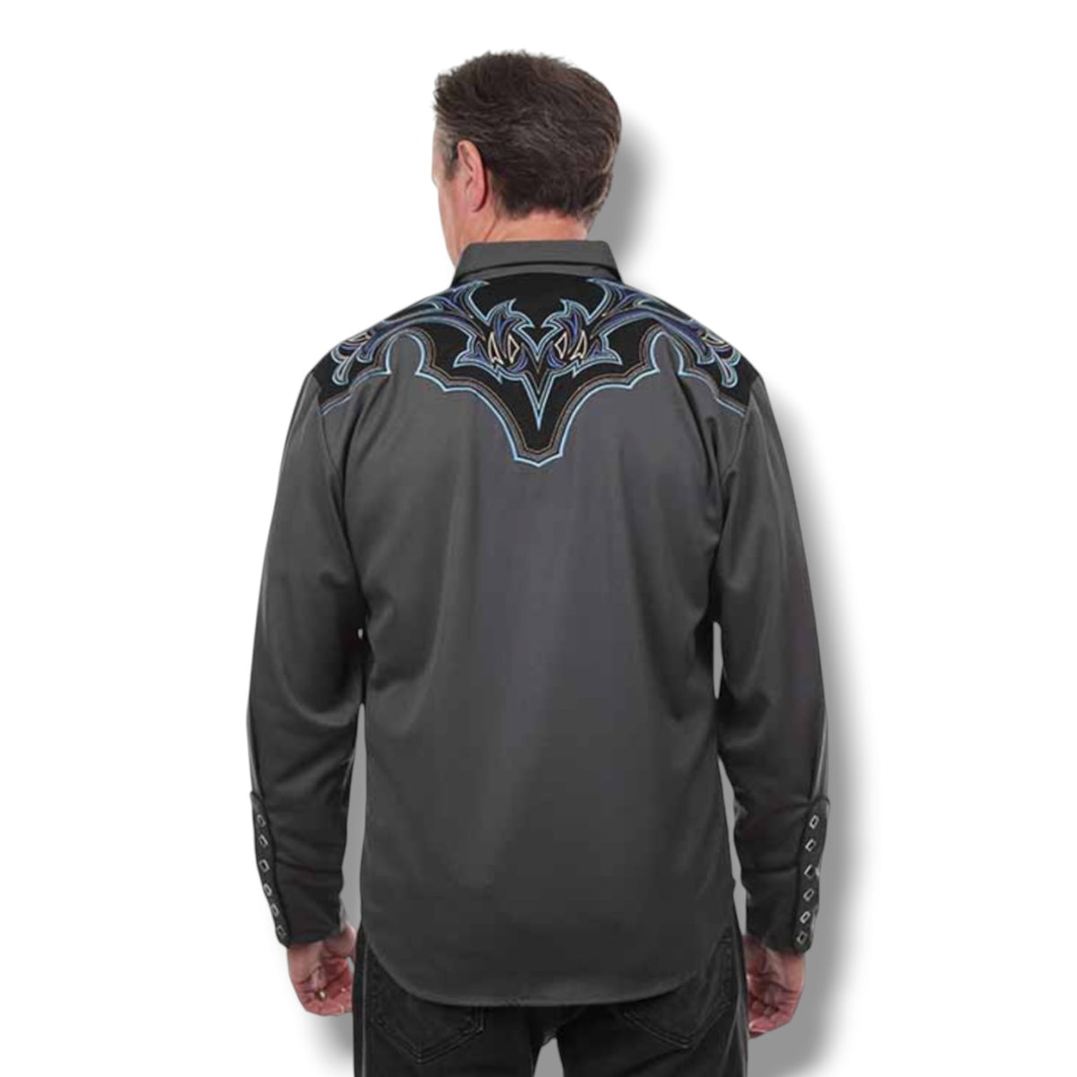 Scully Midnight Blue Diamond Snap Shirt