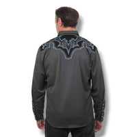 Scully Midnight Blue Diamond Snap Shirt