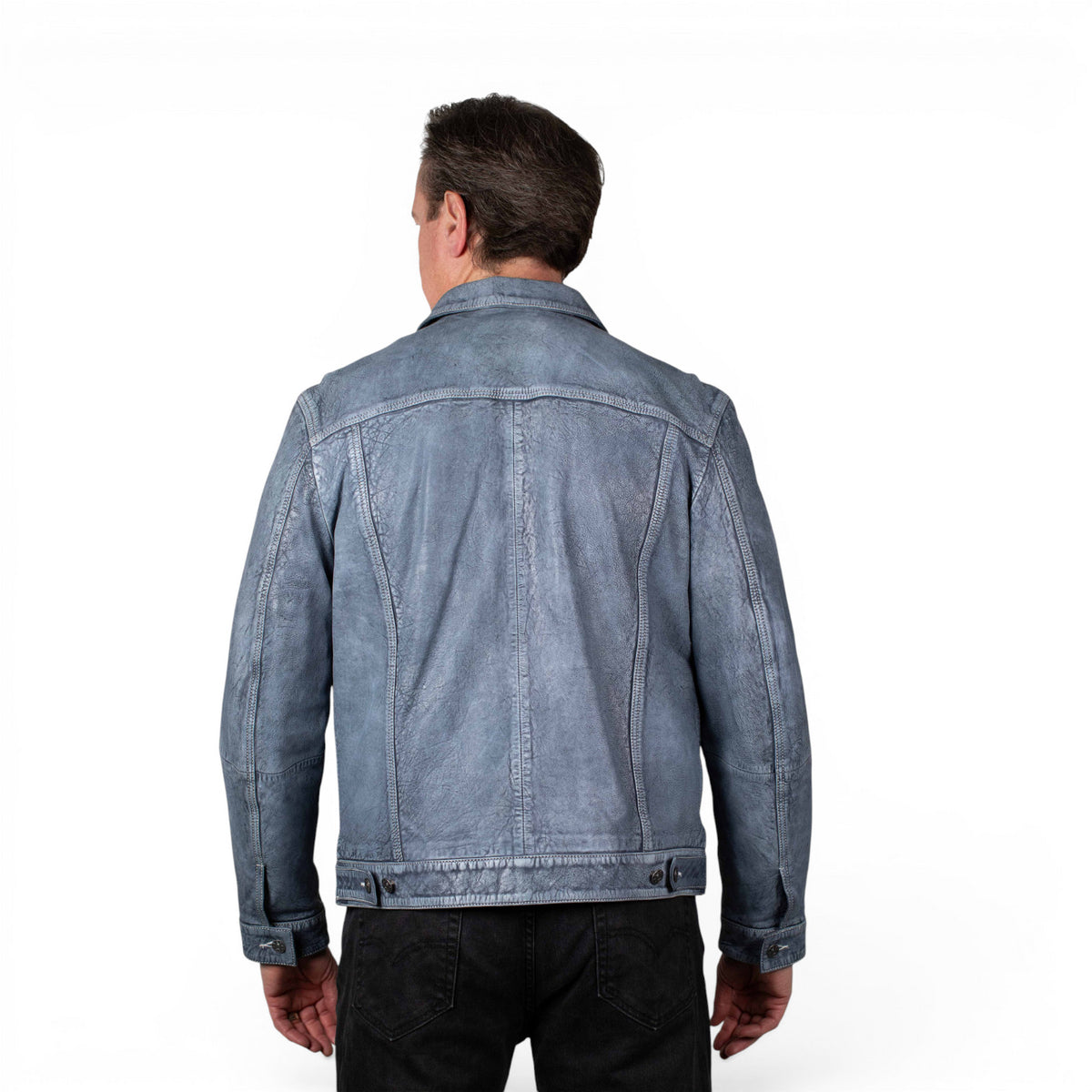 Men’s Scully Stone-Wash Leather Jacket