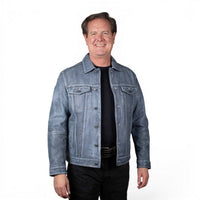Men’s Scully Stone-Wash Leather Jacket