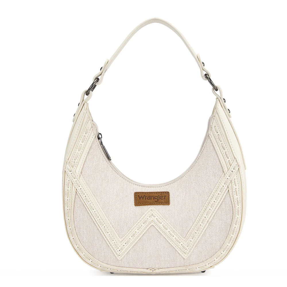 Wrangler Contrast Stitch Chevron Hobo Shoulder Bag
