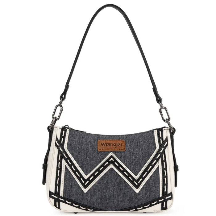 Wrangler Western Chevron Contrast Stitch Saddle Bag