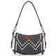 Wrangler Western Chevron Contrast Stitch Saddle Bag