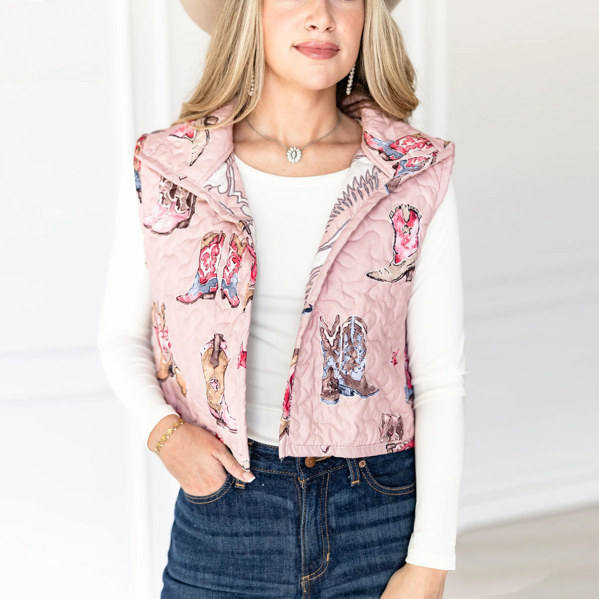 Women’s Thunderbird Boots Cate Vest - Rose