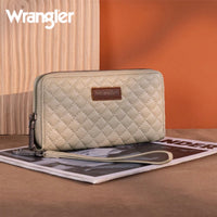 Wrangler Quilted Design RFID Wallet /Wristlet
