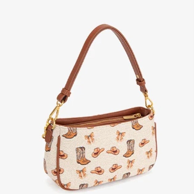 Wrangler Rodeo Icons Western Baguette Shoulder Bag