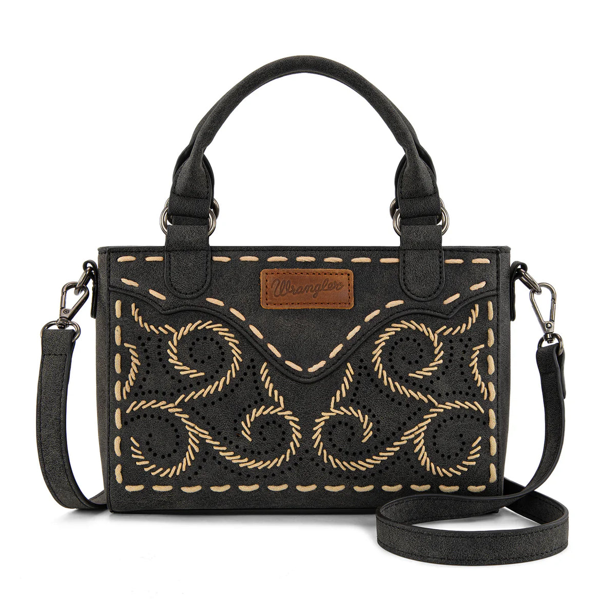 Wrangler Embroidered Swirl Mini Satchel/ Crossbody