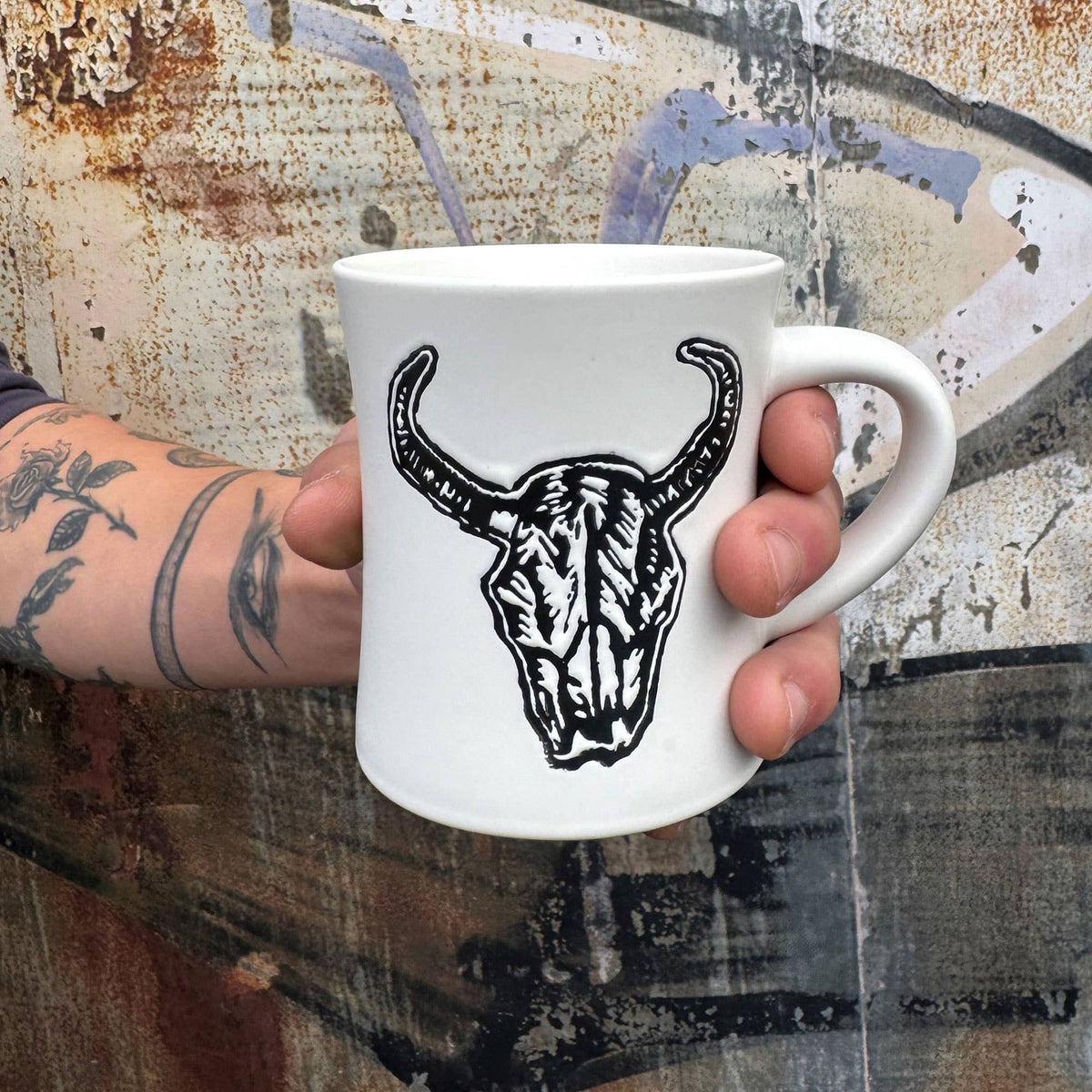 Bison Skull Mug