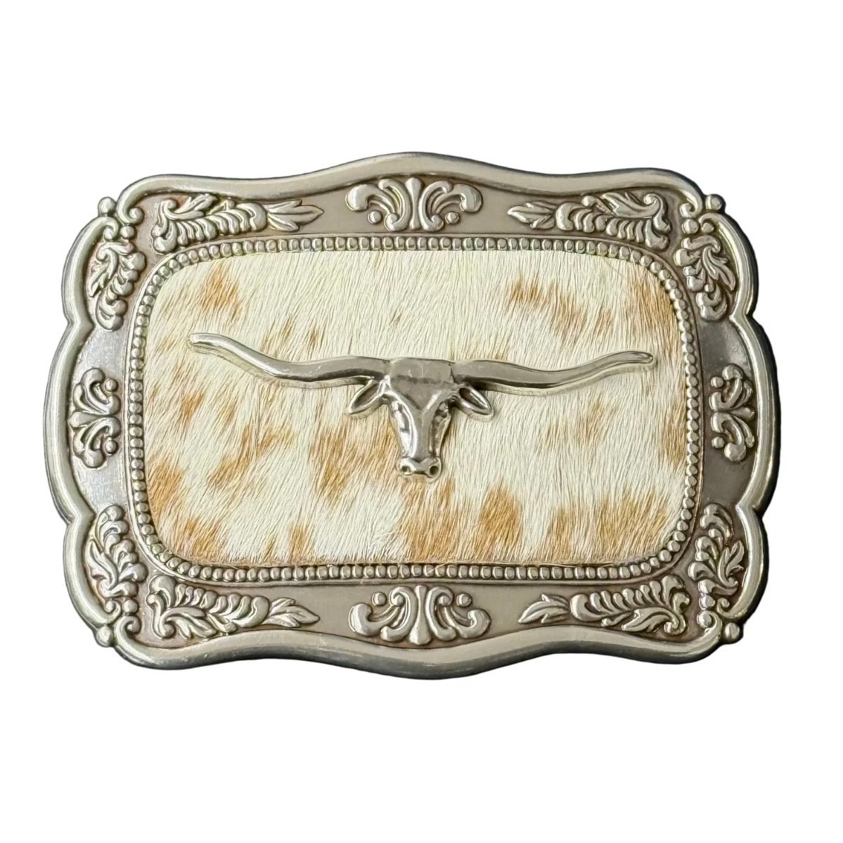 Women's Calf Hide Longhorn Buckle