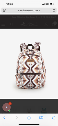 Wrangler Aztec Print Backpack