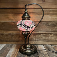 Handmade Half a Heart Turkish Lamps - Purple