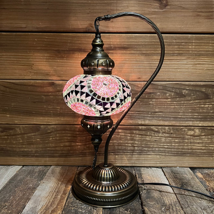 Handmade Half a Heart Turkish Lamps - Purple