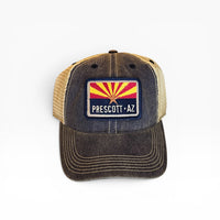 Youth Arizona Flag Denim Mesh Cap