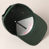 Howdy Darlin Text Designed Embroidery Baseball Cap: DARK GREEN / ONE SIZE