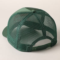 Howdy Darlin' Embroidered Mesh Back Trucker Cap: BLACK / One Size
