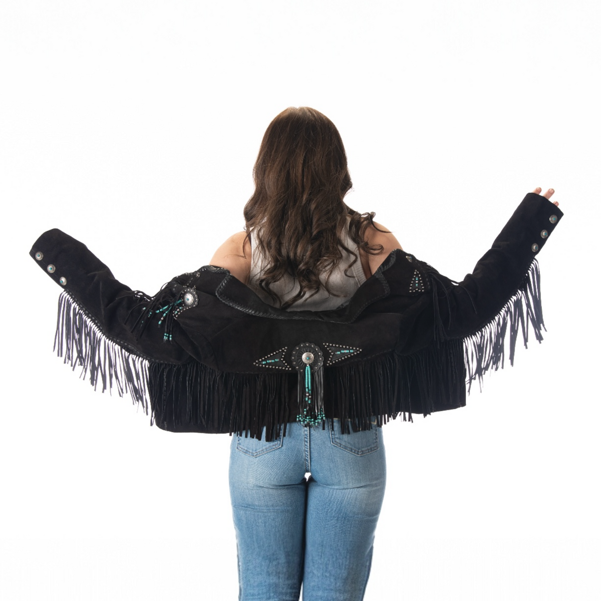 Women’s Scully Fringe and Beaded Jacket